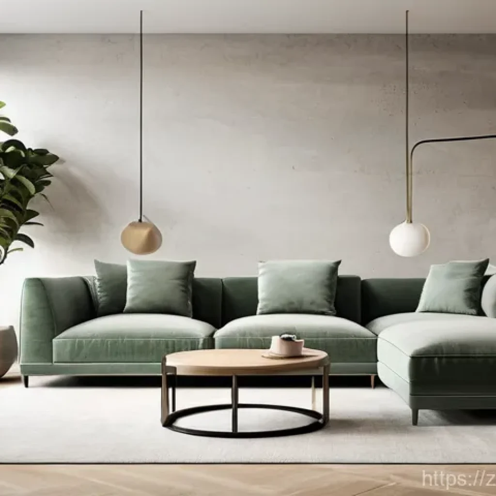 유럽 감성 가구 브랜드 - **Prompt for Modern Minimalist European Living Room:**
    A sophisticated and airy modern minimalis...