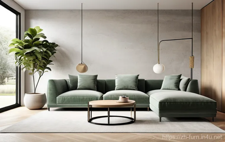 유럽 감성 가구 브랜드 - **Prompt for Modern Minimalist European Living Room:**
    A sophisticated and airy modern minimalis...