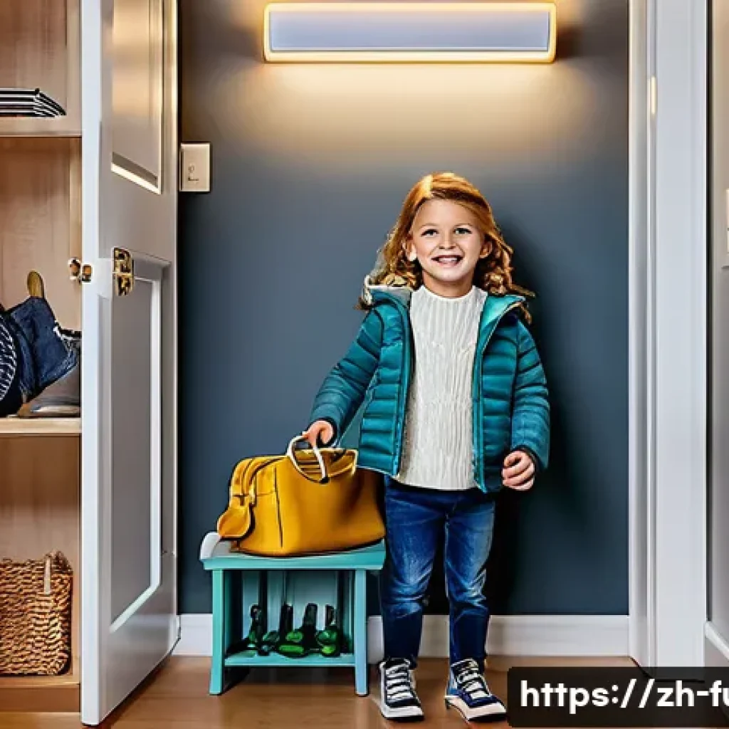 LED 센서등 설치법 - **Prompt 1: Welcoming Home Entry with Smart Lighting**
    "A cozy and modern home entrance at dusk....