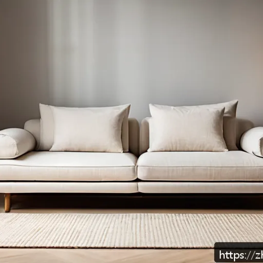 고급 소파 브랜드 비교 - A modern ergonomic sofa in a bright, minimalist living room, featuring adjustable armrests and backr...